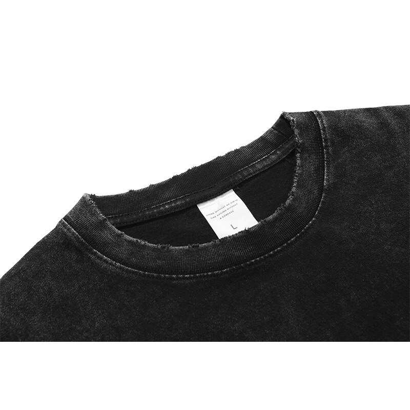 Harajuku T Shirt Men Hip Hop Vintage Washed Anime Graphic Oversized Shirts For Streetwear Tees 100% Cotton 2022 T-shirt - 5