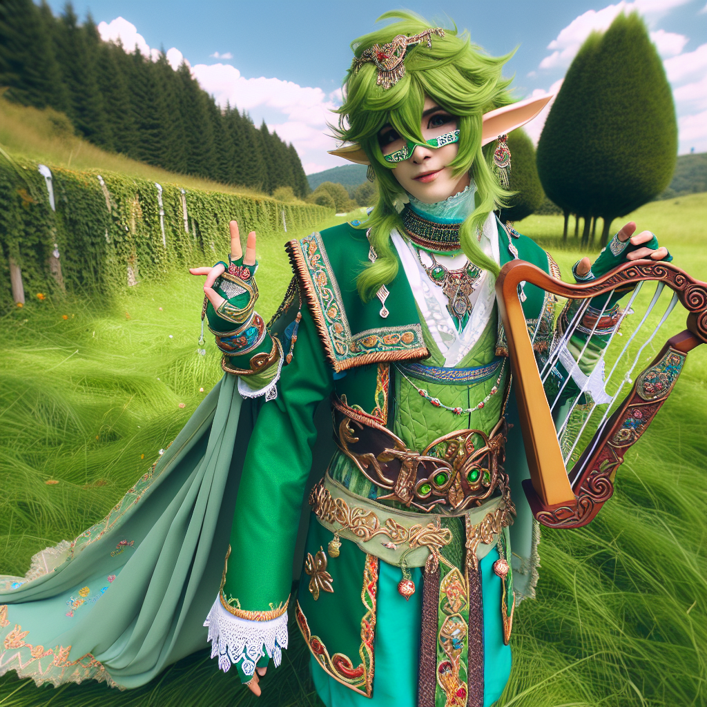 Essential Components of the Complete Venti Cosplay Costume Set for Genshin Impact Fans  