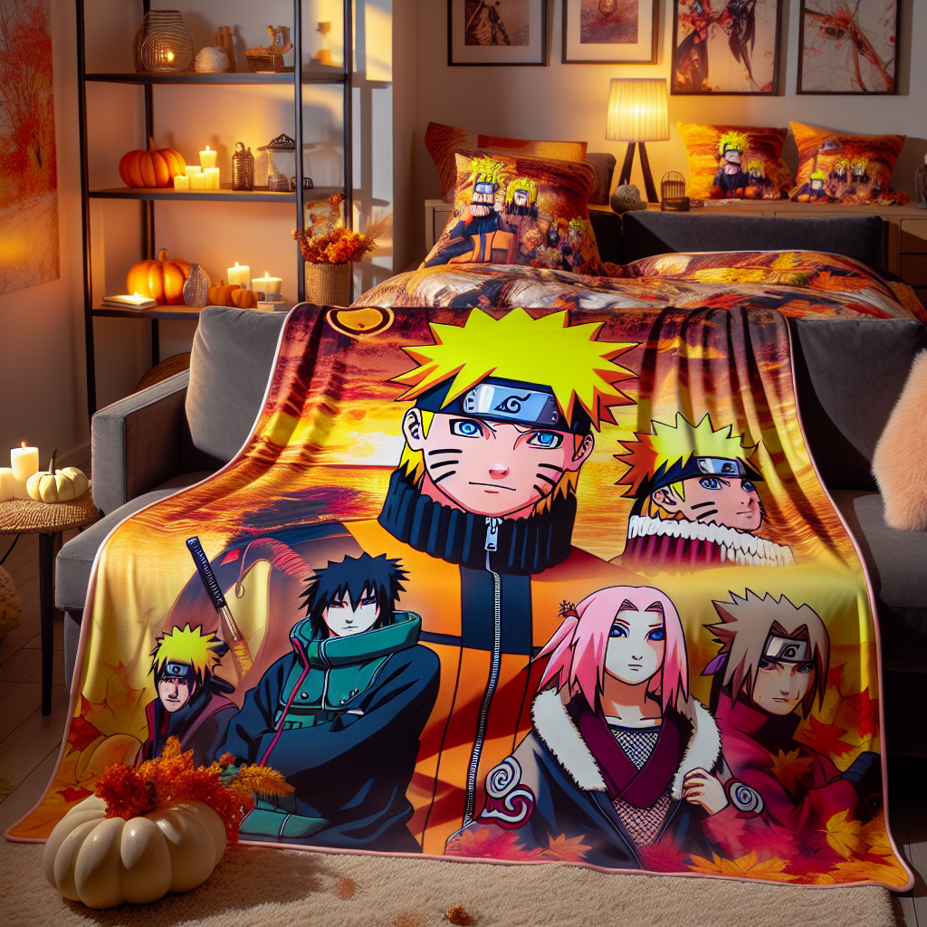 Enhance Your Space with Vibrant Naruto-themed Bedding Accessories  
