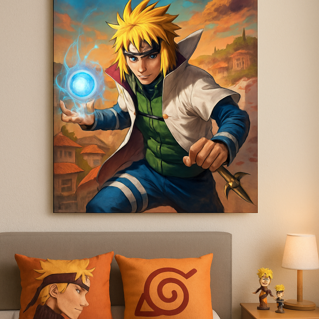 Transform Your Bedroom with Naruto Wall Art Featuring Minato: A Personalized Touch  